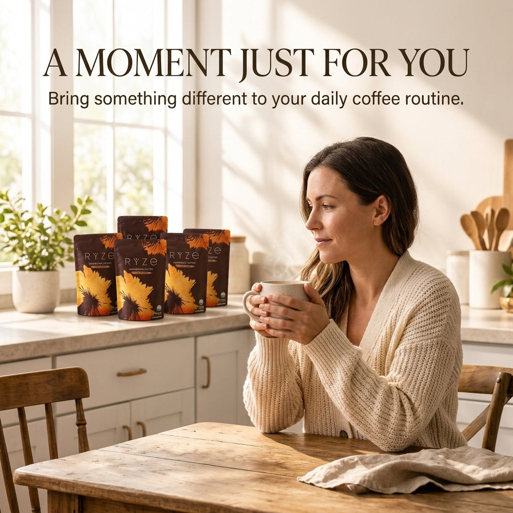 RYZE Mushroom Coffee 5 Pack | Mushroom Coffee Bundle