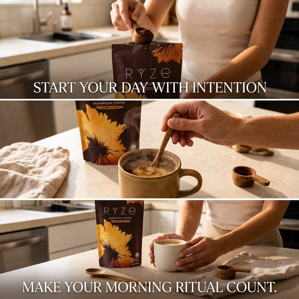 RYZE Mushroom Coffee 3 Pack | Daily Coffee Blend